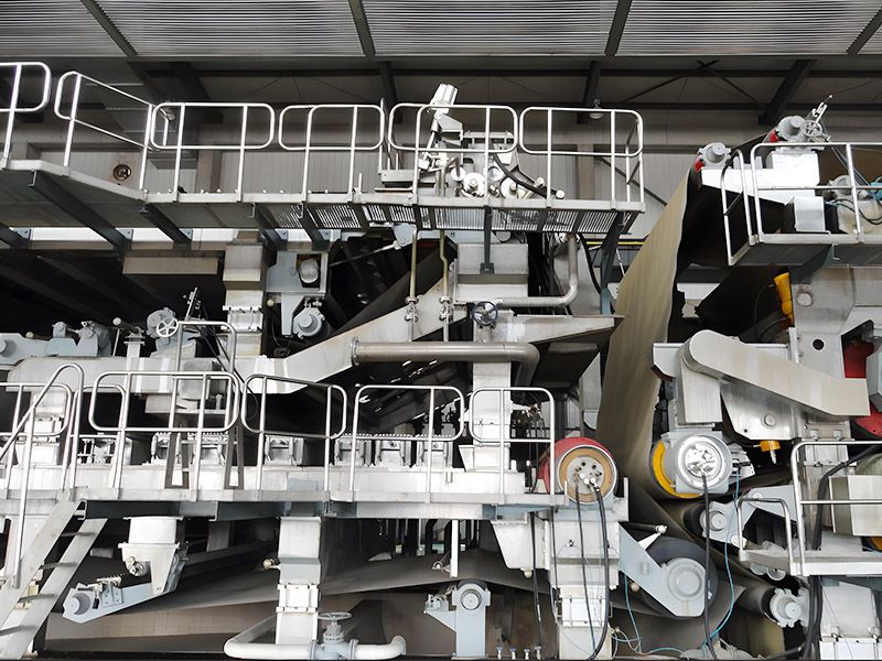 Stacking paper machine